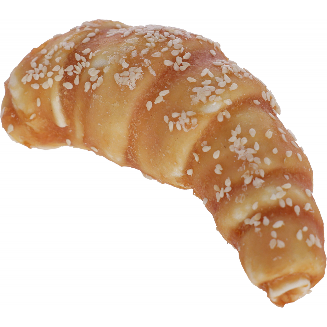 Nyers marhabőr croissant kutyáknak - csirkehússal, 11 cm, 80 g