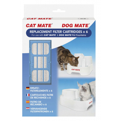 Csere szűrőkazetták Cat Mate® és Dog Mate® itatóhoz - 6 db